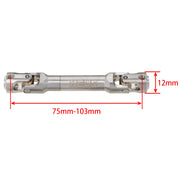 Stainless Steel Drive Propshafts for SCX10 / SCX10ii / TRX4 (75-103mm) 1pc
