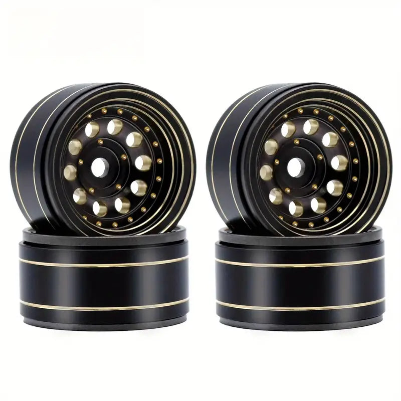 1.0 Brass Beadlock Rims 39g per Piece 1/24 1/18 RC Crawlers