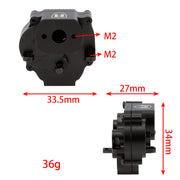 MEUS RACING Metal Gearbox Complete Aluminum Transmission Housing with Steel Internal Gears for TRX-4M