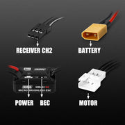 INJORA MBL32 G2 Waterproof Brushless ESC & 1721 Purple Viper Motor For 1/18 Traxxas TRX4M Ascent-18