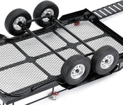 Flatbed Dual Axle Car Trailer Kit for 1/10 Scale RC 
