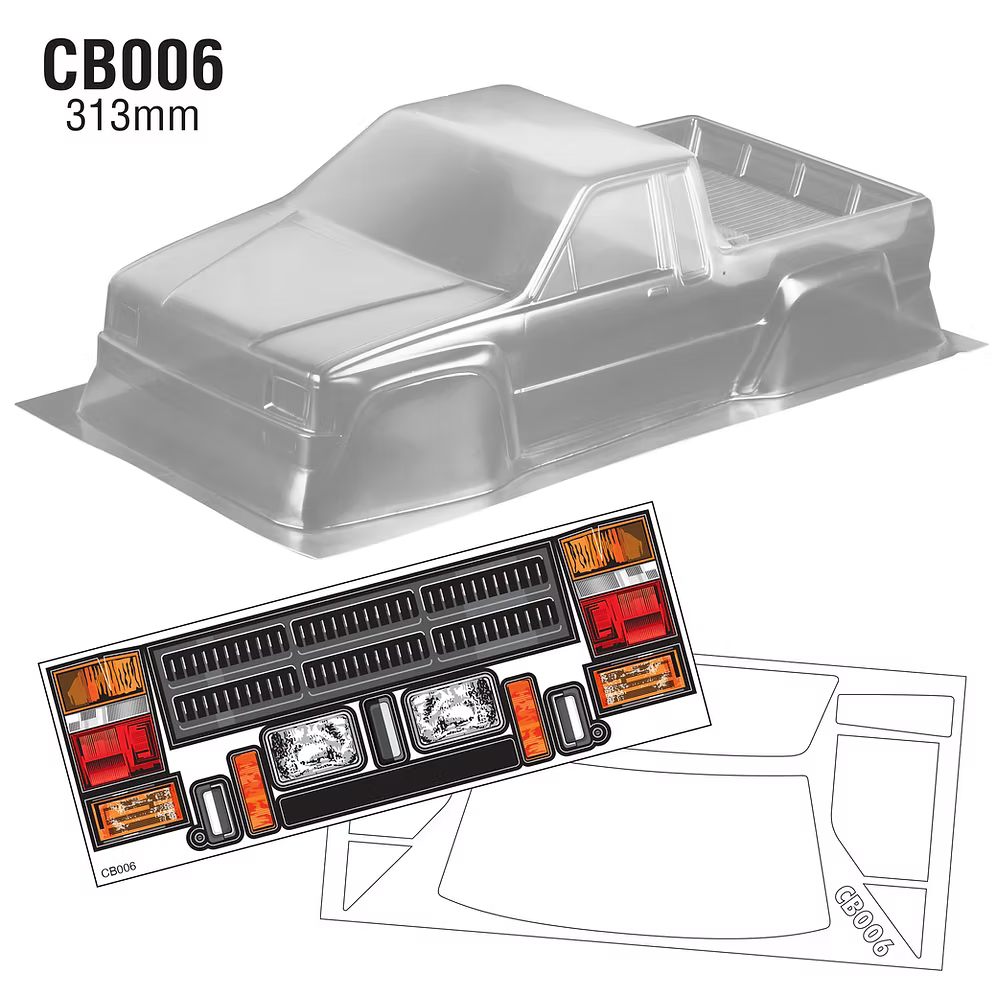 Team C Hilux RC Crawler Lexan Body 313mm