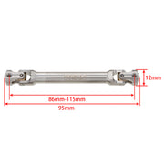 Stainless Steel Drive Propshafts for SCX10 / SCX10ii / TRX4 (86-115mm)