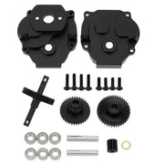 MEUS RACING Metal Gearbox Complete Aluminum Transmission Housing with Steel Internal Gears for TRX-4M