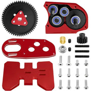 Clear Acrylic Transmission 30% Overdrive Gearbox for LCG Comp Builds (Red)