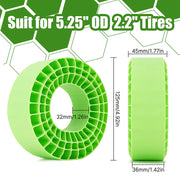 INJORA 4pcs Silicone Rubber Inserts For 132-134mm(5.25