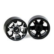 KYX 2 PCS 1.9 Inch EVO Aluminum Beadlock Rims for 1/10 RC Crawler
