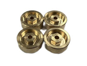 Hobby Plus 1/18 Scale CR18P 11g per piece Machined Brass Wheel Hex Set (4)