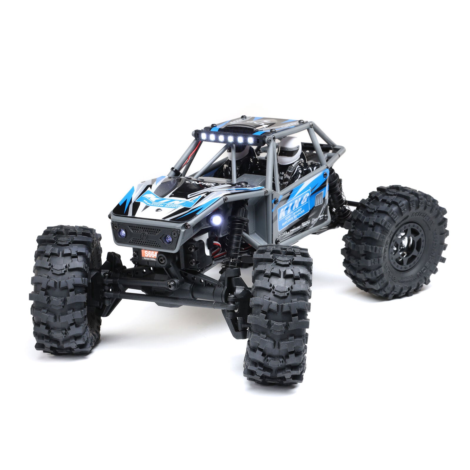 1/18 Axial Capra UTB18 CAPRA 4WS 4X4 RTR BRUSHED ROCK CRAWLER (BATTERY &amp; CHARGER INCLUDED), BLUE