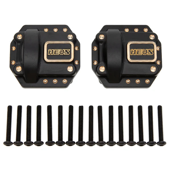MEUS Racing 1/10 Brass Front and Rear Axle Diff Cover SCX10 for MEUS 1/10 Portal Axle