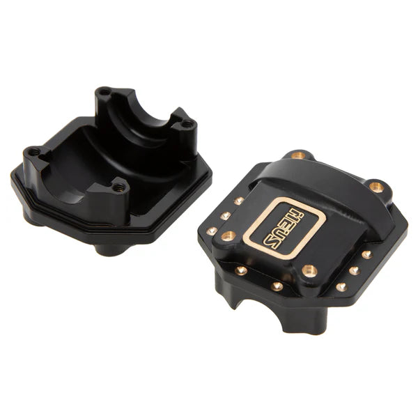 MEUS Racing 1/10 Brass Front and Rear Axle Diff Cover SCX10 for MEUS 1/10 Portal Axle