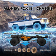 FMS 1:18 FCX18 II Ford F-100 RTR Brushed (199mm Wheelbase) CERULEAN