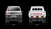 Boom Racing 1/10 4WD Radio Control Chassis Kit w/ Killerbody LC70 Hard Body Kit