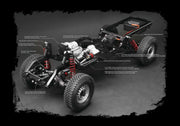 Boom Racing 1/10 4WD Radio Control Chassis Kit w/ Killerbody LC70 Hard Body Kit