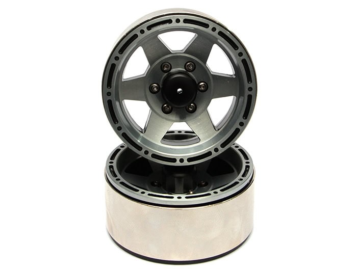 Team Raffee EVO™ 1.9 High Mass Beadlock Aluminum Wheels Star-6 (2pcs)