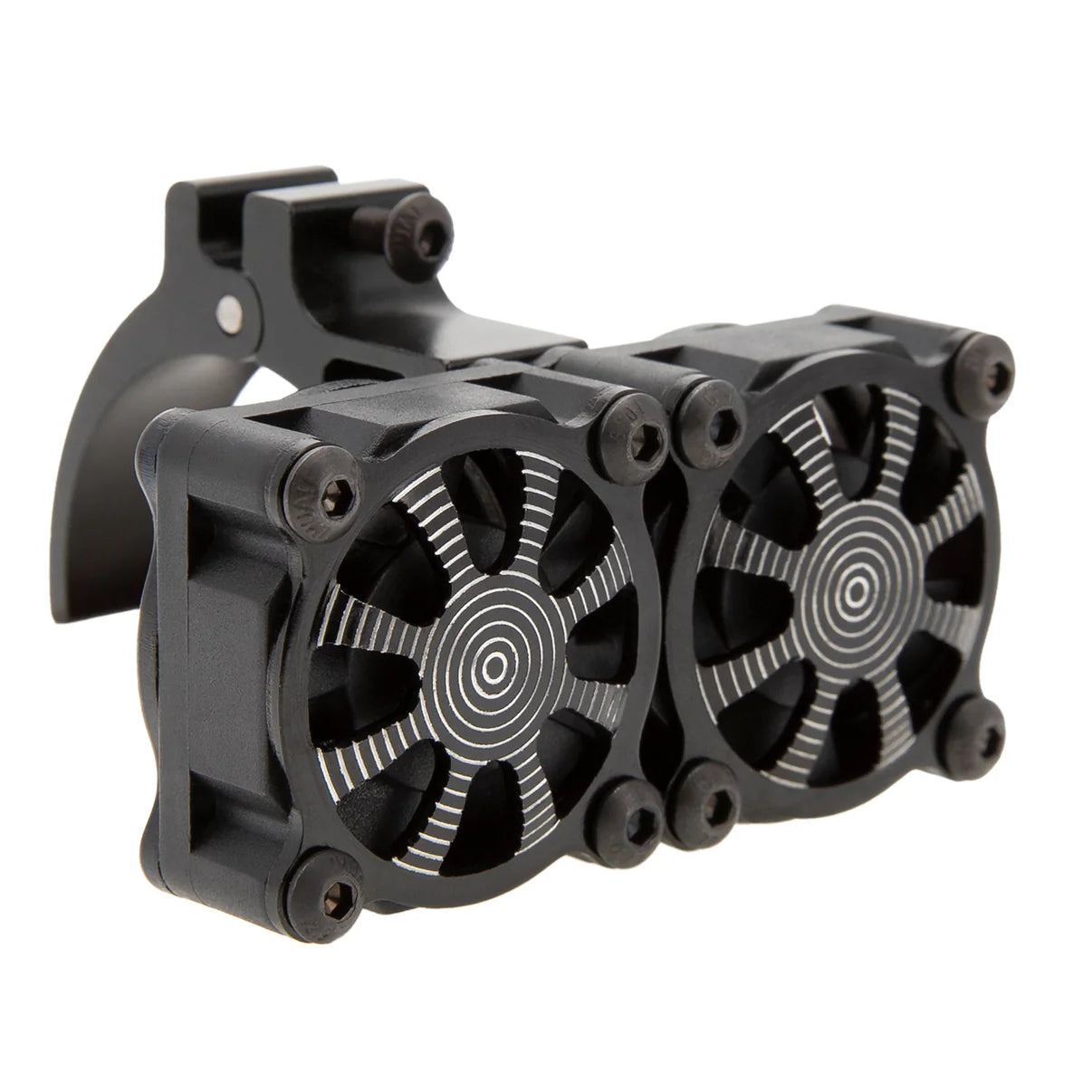 MEUS Racing RC Motor Dual Cooling Fan Heatsink 18000RPM with 36mm Mount for 1/6 1/8 1/10 RC Models works with 3650 Motor