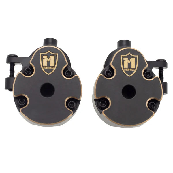 MEUS Racing - Upgrade Redcat Racing Brass Steering Knuckles+Front Axle Weights Cover for 1/18 Redcat Ascent-18 RC Crawler