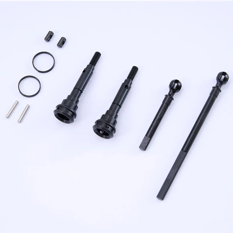 UNIVERSAL DRIVESHAFT SET FRONT FOR FCX10 TOYOTA LC80, FCX10 Discovery/Range Rover/Defender 110