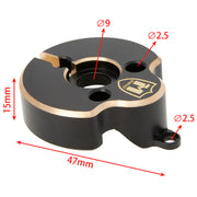 MEUS Racing 1/10 Brass Rear Portal Weights for MEUS 1/10 Portal Axle