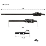 MEUS Racing 3-Section CVD Axle Shafts for MEUS Capra UTB 1.9 Isokinetic Axles