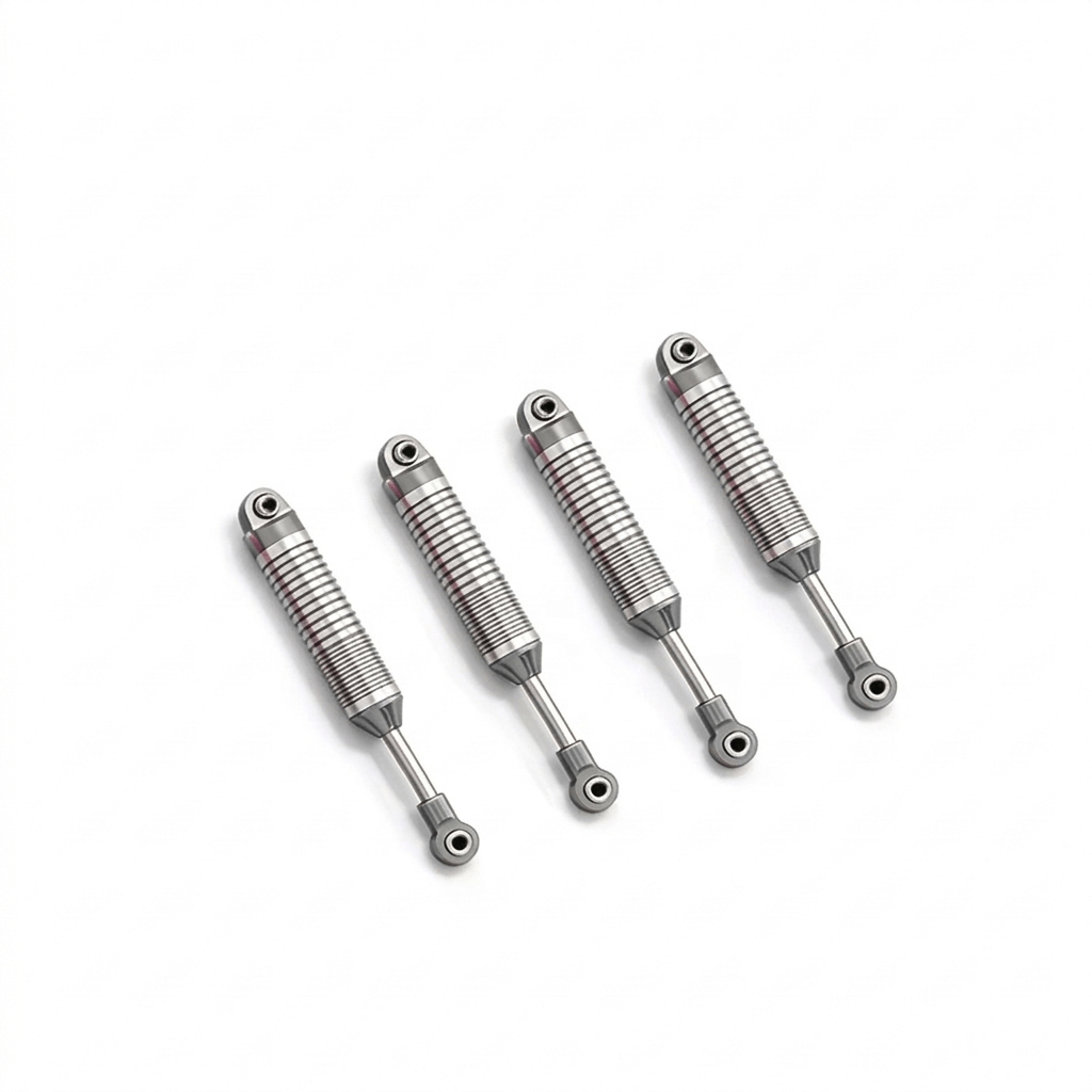 D1RC 100mm Internal Spring Shocks - Gunmetal (4pc)