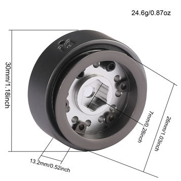 1.0" DJ Crawler Classic Steelie Beadlock RC Rims