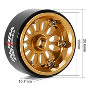 INJORA 0.7 D19 Ripple Aluminum Wheels for 1/30 SCX30 (W7005)