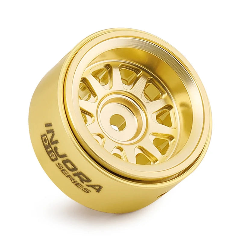 INJORA 0.7" D19 Brass Beadlock Wheels for 1/30 SCX30 (W7007) (4)