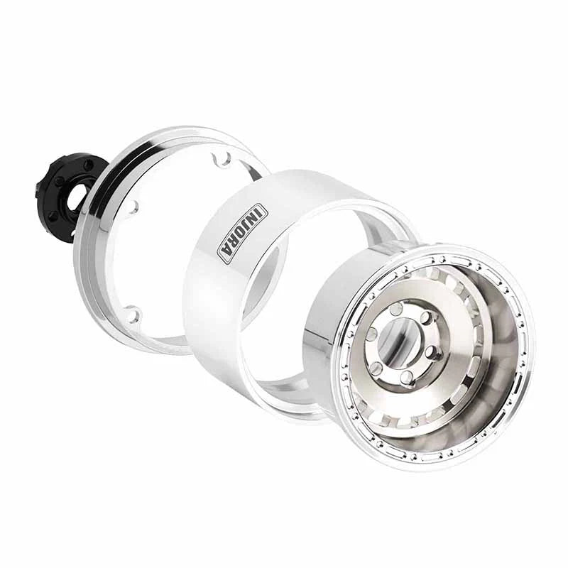 INJORA 1.9" CNC Aluminum -10mm Offset Wheels For 1/10 RC Crawlers (W1903)