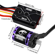 INJORA Purple Viper 1721 Brushless Motor for 1/18 Traxxas TRX4M Ascent18