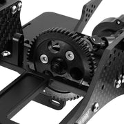 INJORA Front Mounted Transmission LCG Carbon Fiber Chassis Kit For 1/10 RC Crawlers (INC-10F)