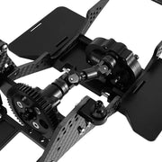 INJORA Front Mounted Transmission LCG Carbon Fiber Chassis Kit For 1/10 RC Crawlers (INC-10F)