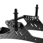 INJORA Front Mounted Transmission LCG Carbon Fiber Chassis Kit For 1/10 RC Crawlers (INC-10F)