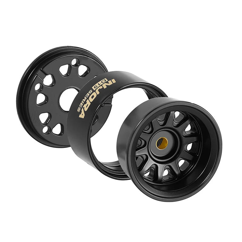 INJORA 0.7" D19 Brass Beadlock Wheels for 1/30 SCX30 (W7007) (4)