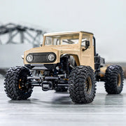 INJORA IR40 Half Truck Hard Plastic Body with Cage for 1/18 Traxxas TRX4M Defender Bronco (Sand)