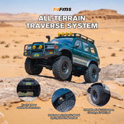 FMS FCX10 OVR LC80 RS Land Cruiser 80 RC Rock Crawler Electric Brushless 4WD 1/10 Scale RTR - Green
