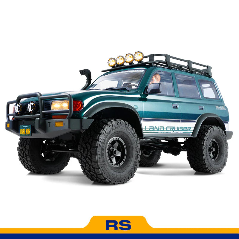 FMS FCX10 OVR LC80 RS Land Cruiser 80 RC Rock Crawler Electric Brushless 4WD 1/10 Scale RTR - Green