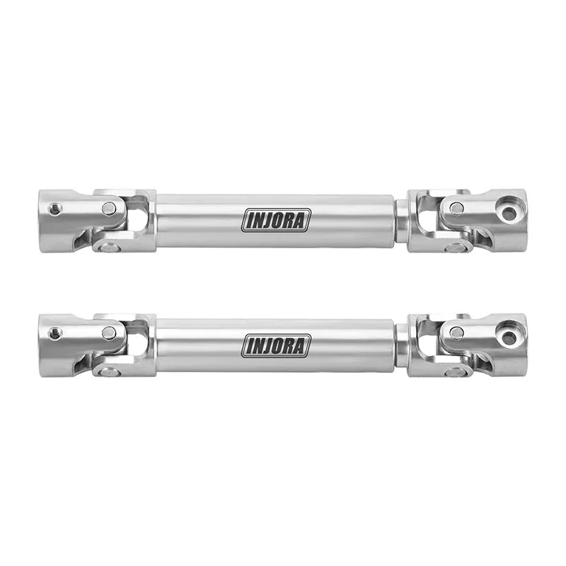 INJORA Stainless Steel Drive Shafts With D Shaped Hole For 1/18 FMS FCX18 LC80