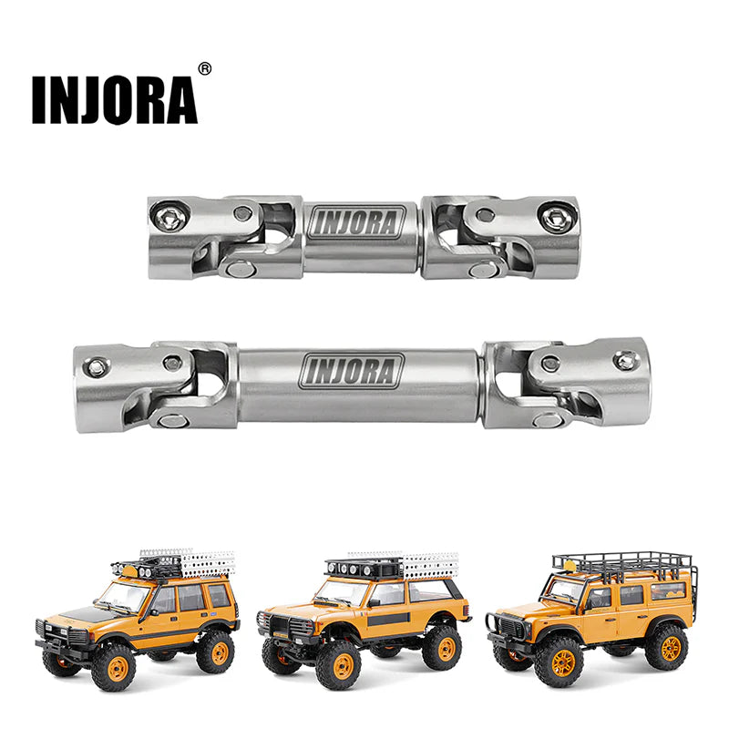 INJORA Stainless Steel Drive Shafts for 1/24 FMS FCX24M