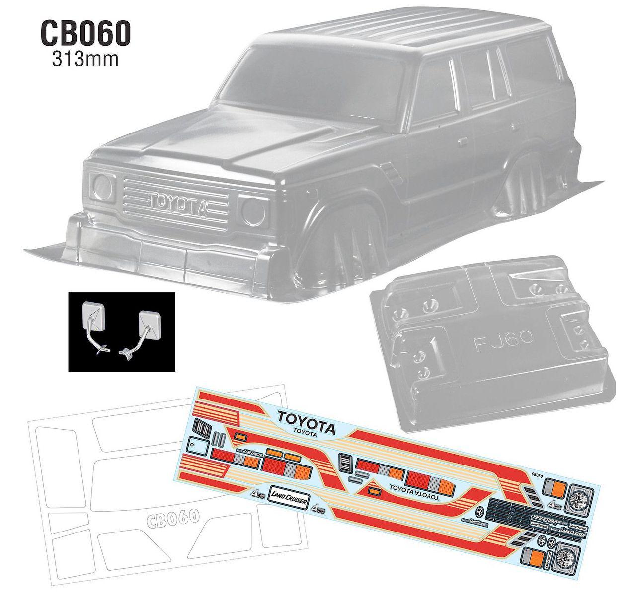 Team C Toyota FJ60 Wagon Lexan RC Body (313mm)