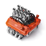 GRC 1/10 FST V8 Engine Hood & Stack- type Direct Injection Air Intake Red