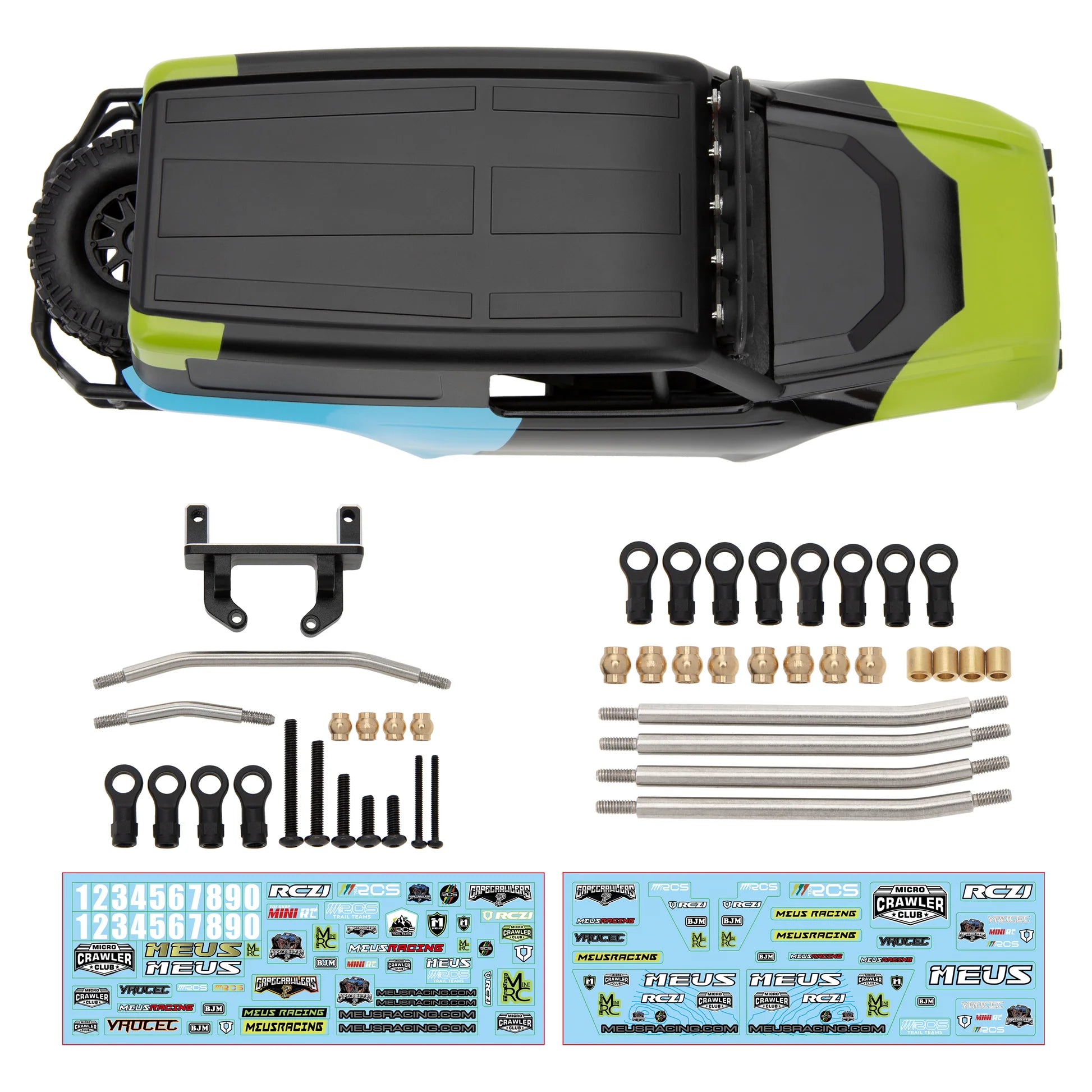 Meus Racing MB18 ABS Hard Body for Traxxas TRX4M (Green)