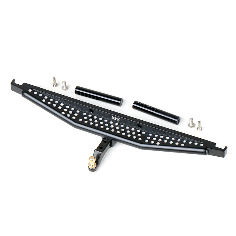 KYX Aluminum Rear Bumper with Step + Towbar for 1/10 TRX-4 Axial Scx10