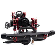 KYX Aluminum Rear Bumper W/ Led Red Shackle for 1/10 TRX-4 Axial Scx10