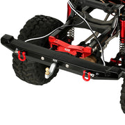 KYX Aluminum Rear Bumper W/ Led Red Shackle for 1/10 TRX-4 Axial Scx10