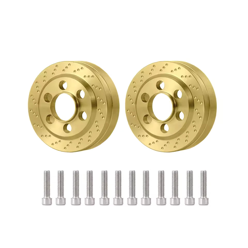 1:10 Scale 88g Brass Disc Wheels Weight (2pc)