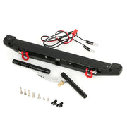 KYX Aluminum Rear Bumper W/ Led Red Shackle for 1/10 TRX-4 Axial Scx10
