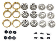 Hobby Plus 1.2 Steelie Bead Lock Wheel for 6x6 (Silver)