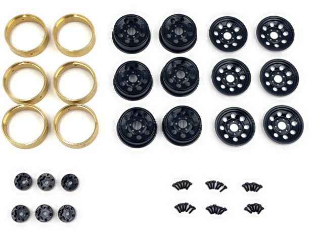 Hobby Plus 1.2 Steelie Bead Lock Wheel for 6x6 (Black)