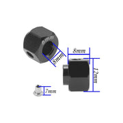 8mm Offset 12mm Hex (Black) for TRX4